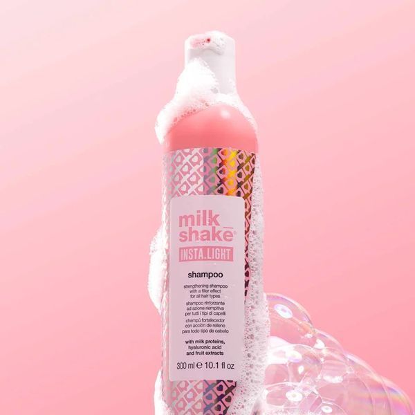 Шампунь для блиску milk shake Insta.Light Shampoo для фарбованого та сухого волосся 300 мл 8032274175926 фото
