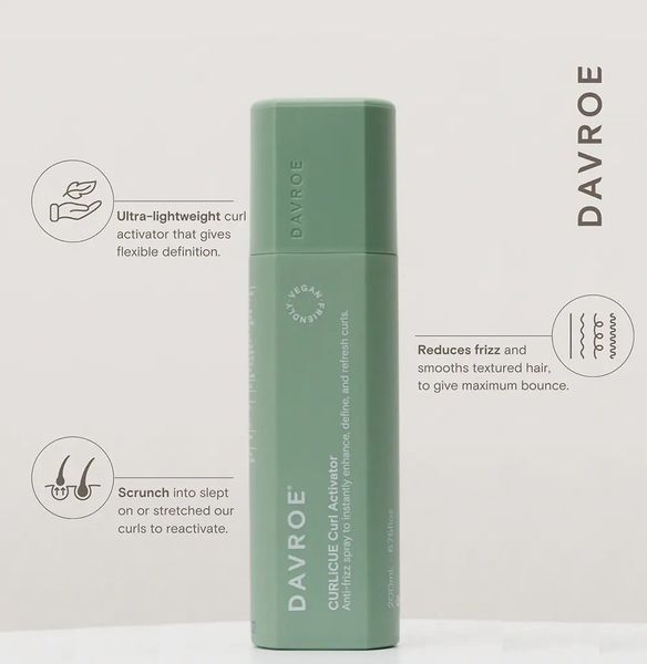 Спрей Davroe CURLiCUE Curl Activator для активації кучерів і хвиль 75 мл 3479 фото