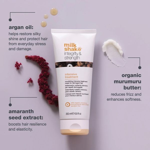Маска відновлююча milk shake integrity & strength Intensive Treatment інтенсивне зміцнення 200 мл 8032274195887 фото