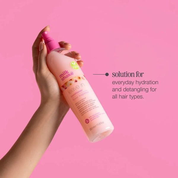 Незмивний кондиціонер-спрей milk shake Leave-In Conditioner Flower для зволоження та блиску фарбованого волосся 350 мл 8032274171140 фото
