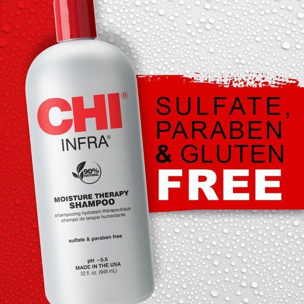 Шампунь для пошкодженого волосся CHI Infra Moisture Therapy Shampoo для зволоження та блиску 946 мл CHI0032 фото