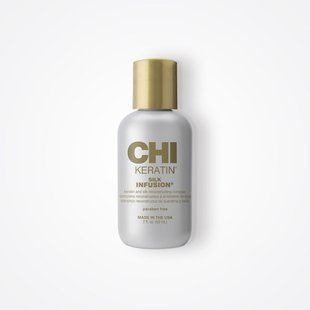 Рідкий шовк для волосся CHI Keratin Silk Infusion для гладкості, блиску та захисту від ламкості 59 мл CHI0217 фото