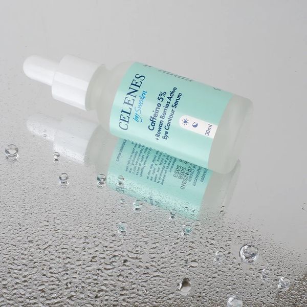 Сыворотка от отеков вокруг глаз Celenes by Sweden Rena Caffeine 5% + Rowan Berries Active Eye Contour Serum с кофеином 30 мл 5180300 фото
