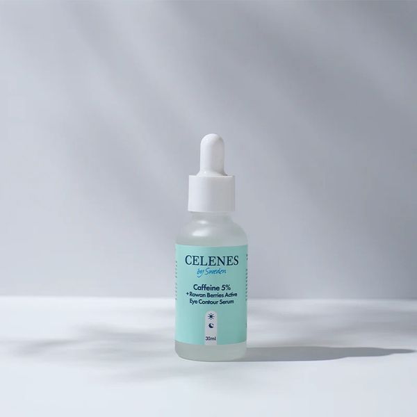 Сыворотка от отеков вокруг глаз Celenes by Sweden Rena Caffeine 5% + Rowan Berries Active Eye Contour Serum с кофеином 30 мл 5180300 фото