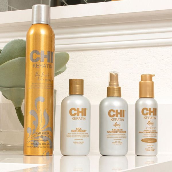 Жидкий шелк для волос CHI Keratin Silk Infusion для гладкости, блеска и защиты от ломкости 59 мл CHI0217 фото
