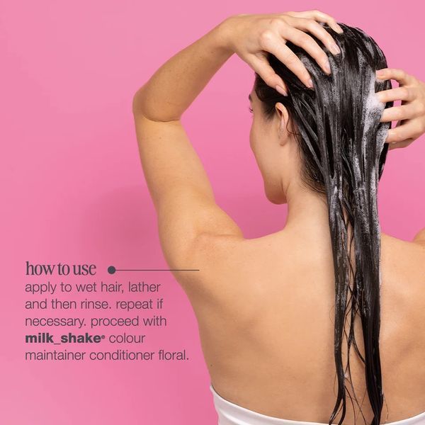 Шампунь milk shake Color Maintainer Shampoo Flower для захисту кольору та зволоження фарбованого волосся 300 мл 8032274170730 фото