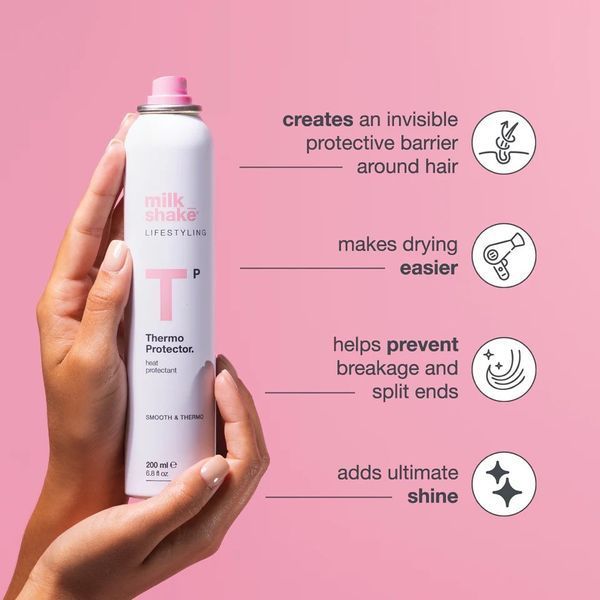 Спрей-термозахист milk shake Lifestyling Thermo Protector бездоганне укладання 200 мл 8032274190417 фото