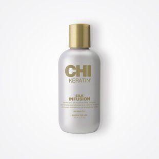 Рідкий шовк для волосся CHI Keratin Silk Infusion для гладкості, блиску та захисту від ламкості 177 мл CHI0216 фото