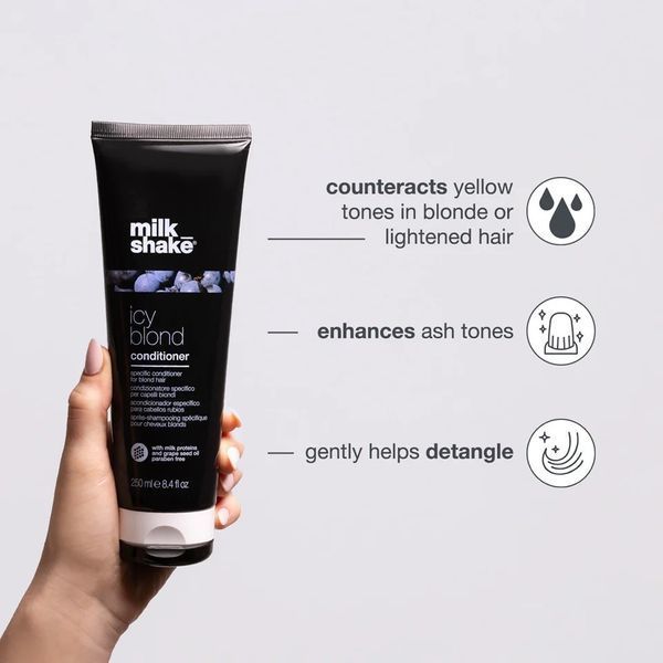 Кондиционер тонирующий milk shake Icy Blond Conditioner нейтрализация желтизны 250 мл 8032274147312 фото