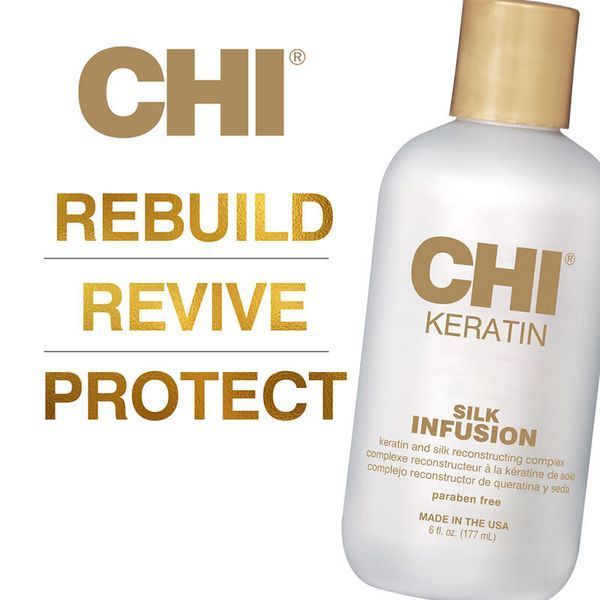 Рідкий шовк для волосся CHI Keratin Silk Infusion для гладкості, блиску та захисту від ламкості 177 мл CHI0216 фото