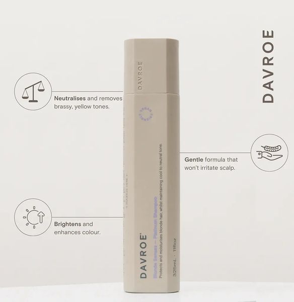 Тонирующий шампунь Davroe Blonde Senses для холодного оттенка блонда, против желтизны, с фиалкой и ромашкой 100 мл 3540 фото