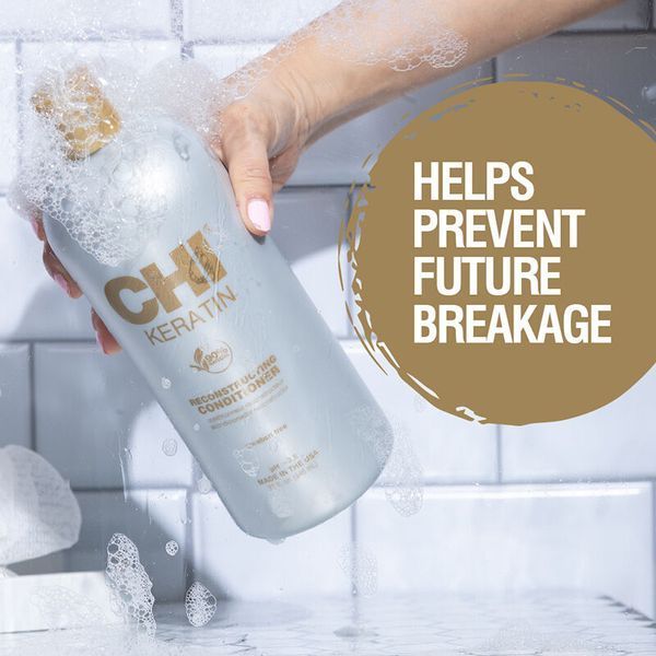 Кондиціонер для пошкодженого волосся CHI Keratin Reconstructing Conditioner для відновлення та гладкості 355 мл CHI0214 фото