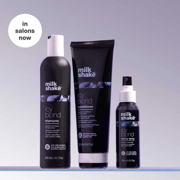 Шампунь тонирующий milk shake Icy Blond Shampoo нейтрализация желтизны 1000 мл 8032274147299 фото