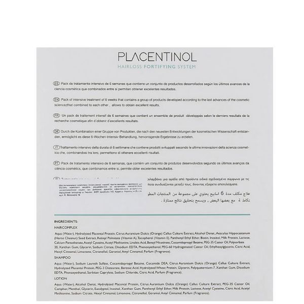 Набір для зміцнення волосся Profesional Cosmetics Placentinol Hairloss Prevention Pack для інтенсивного догляду 2112 фото