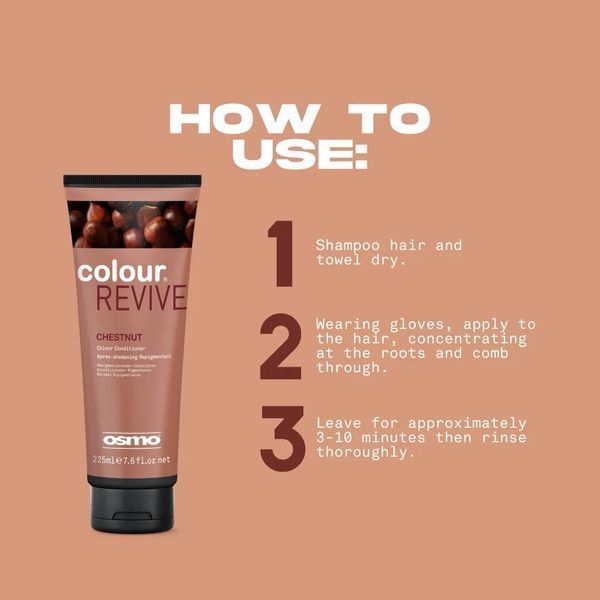 Тонирующий кондиционер OSMO Colour Revive Chestnut Colour Conditioner для окрашивания волос 225 мл 065304 фото