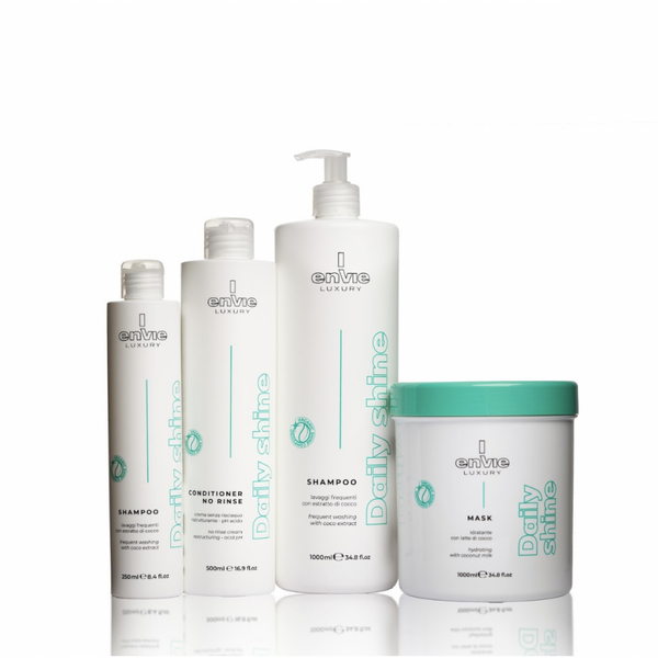 Шампунь щоденний Envie Luxury Daily Shine Shampoo для блиску волосся з екстрактом кокоса 1000 мл EN474 фото