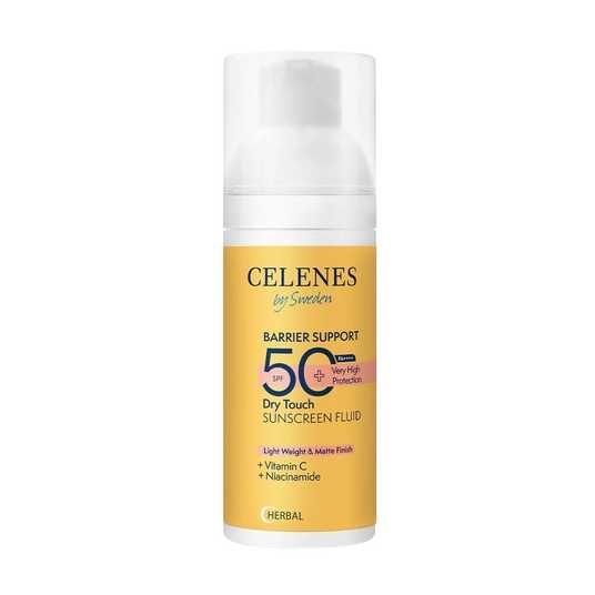 エルセーヌ　SKIN&CELFREE Сонцезахисний крем-флюїд Celenes by Sweden SPF 50 | Без жирного блиску