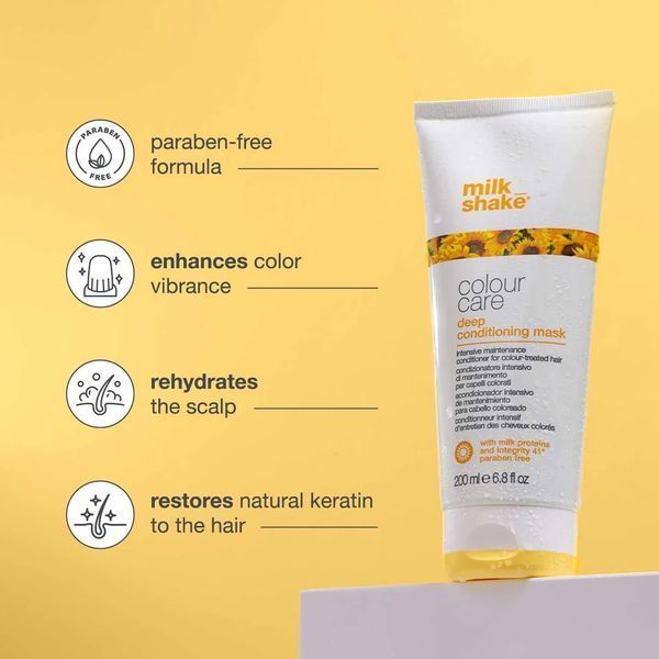 Маска для окрашенных волос milk shake colour care deep conditioning mask интенсивная реконструкция кортекса 200 мл 8032274147831 фото