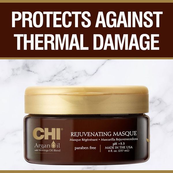 Маска для волосся CHI Argan Oil Rejuvenating Masque для відновлення, живлення та блиску 237 мл CHIAOM8 фото