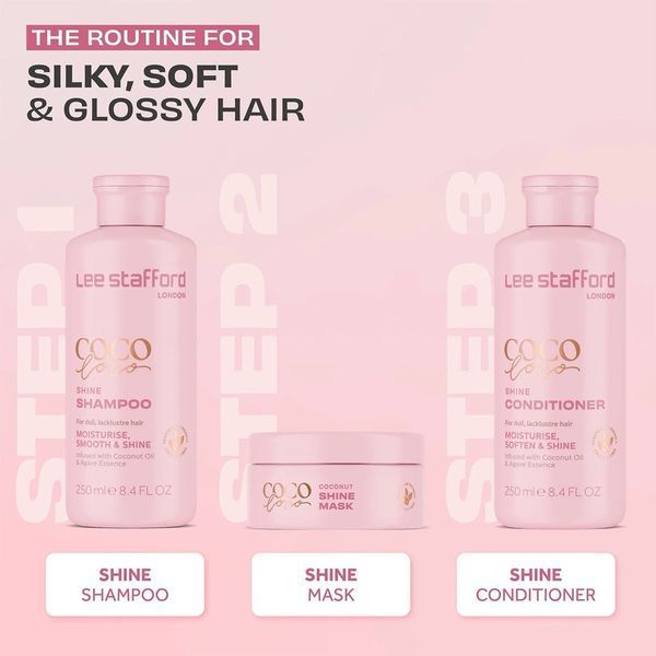 Маска Lee Stafford Coco Loco Coconut Shine для зволоження та блиску волосся 200 мл LS3452 фото
