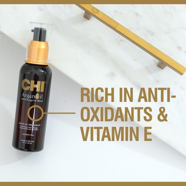 Сироватка для волосся CHI Argan Oil Leave-In Treatment для блиску, гладкості та живлення 89 мл CHIAO3 фото