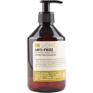 Шампунь зволожуючий для волосся Insight Anti-Frizz Hair Hydrating Shampoo 400 мл 8029352353482 фото