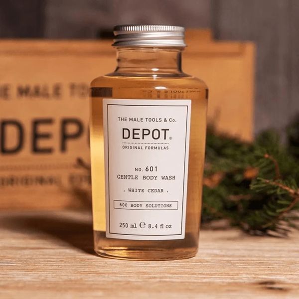 Гель для душу DEPOT 601 White Cedar чоловічий для ніжного очищення та зволоження тіла 250 мл 8032274079460 фото