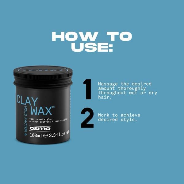 Глина OSMO Clay Wax Clay Based Styler з матовим фінішем для текстурованої укладки 100 мл 065003 фото