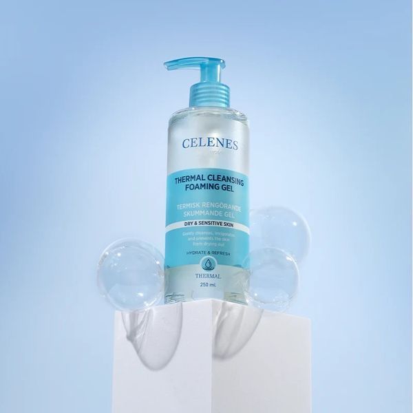 Очищуючий гель для вмивання Celenes by Sweden Thermal Cleansing Foaming Gel Oily Combination для жирної та комбінованої шкіри 250 мл 5160066 фото