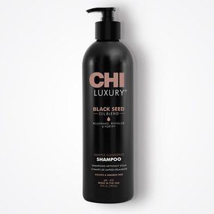 Шампунь з олією чорного кмину CHI Luxury Black Seed Oil Blend Gentle Cleansing Shampoo для м'якого очищення та об'єму 739 мл CHILS25 фото