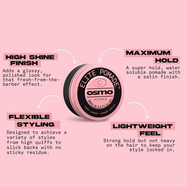 Помада для волосся OSMO Elite Pomade для сильної фіксації без жирного блиску 100 мл 065010 фото