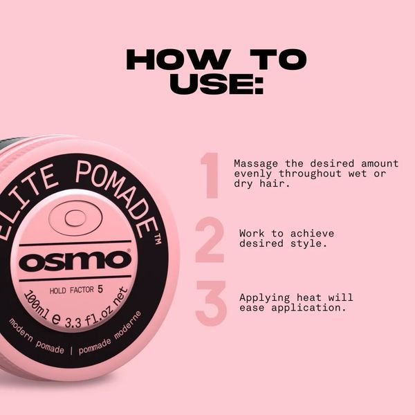 Помада для волосся OSMO Elite Pomade для сильної фіксації без жирного блиску 100 мл 065010 фото